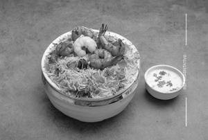 Prawns dum biryani