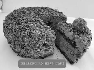 Ferrero Rochers Ice Cream Cake