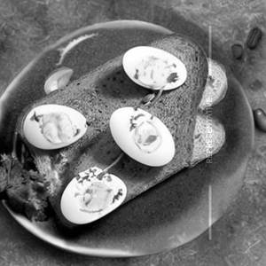 Boiled Egg Masala Mayo Toast