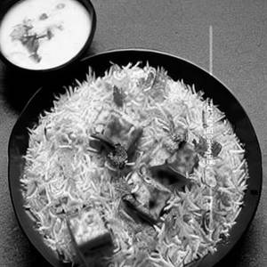 Paneer Tikka Cheese Dum Biryani