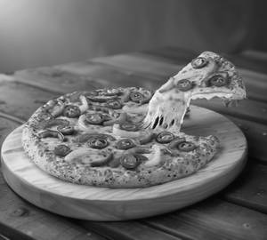 Veggie deluxe pizza