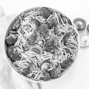 Indo chinese manchurian mix chowmein
