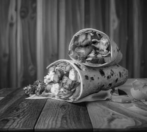 Paneer shawarma