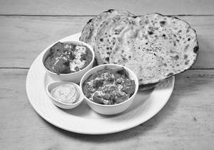 Rara Chaap + Kadai Paneer + Butter Roti (2 Pcs)