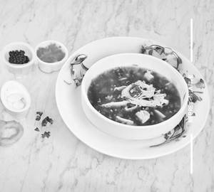 Chicken Burnt Garlic Soup