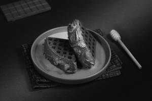 Chocolate Waffle with Butterscotch