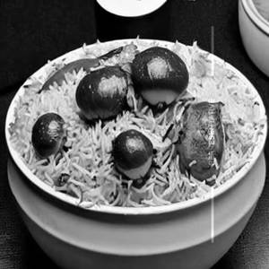 Mushroom Cheese Dum Tawa Biryani