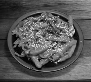Honey chilli potato