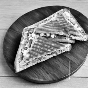 Veg Cheese Toast Omlet Sandwich
