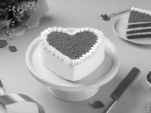 Red Velvet Heart Cake
