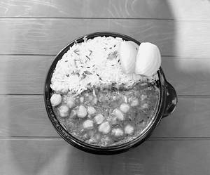 Chole And Rice Bowl