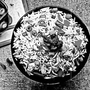Vegetable Burnt Garlic Fried Rice 	