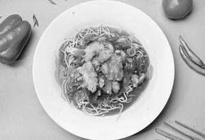 American Chopsuey With Gravy [Prawns]