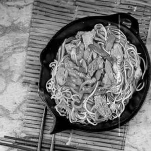 Chicken Pan Fried Noodles