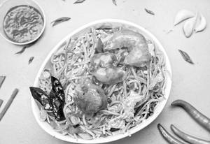 Schezwan With Gravy [Triple] [Prawns]