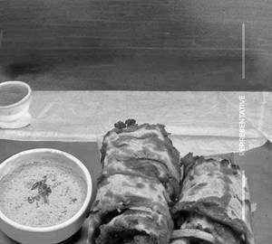 Fried Chicken Paratha Roll