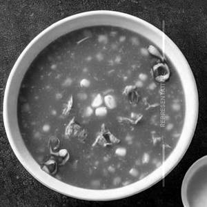 Sweet corn Mutton Soup