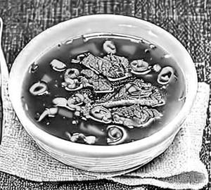 Beef clear soup