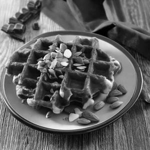 Chocolate Almond Waffle