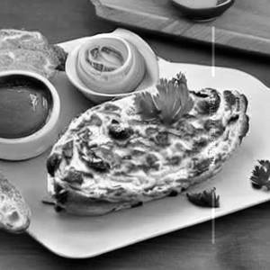 Bread Omlette Tandoori Mushroom Mayo