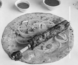 Mutton Seekh Kabab Egg Roll