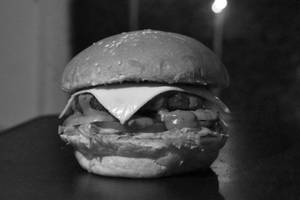 Cheesy Spicy Veg Burger