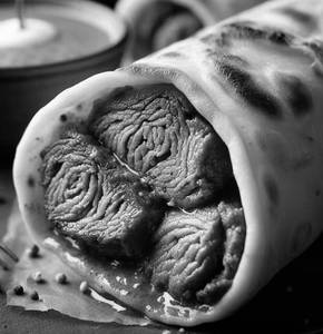 Mutton With Double Egg Roll