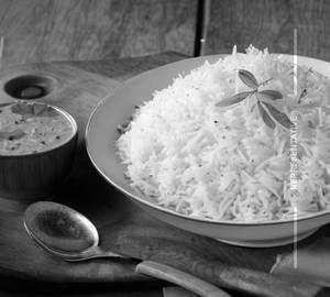 Steamed basmati rice