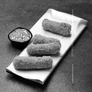 Fish finger crispy crumb fried basa fish finger served