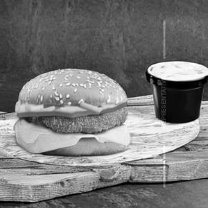 Cheese chicken burger