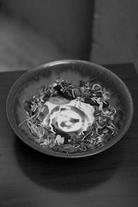 Roasted Root Veggies, Yoghurt, Lemon Basil Oil