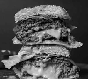 Cheesy & fluppy burger