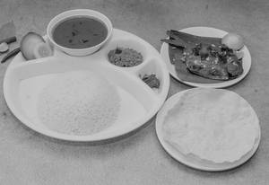 Fish Curry Rice - Manji (pomfret)
