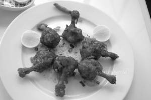 Chicken lolipop oil fry