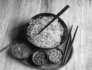 Veg hakka noodles