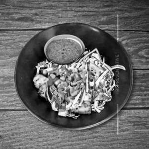 Paneer Crispy Noodles Salad Schezwan Mayo