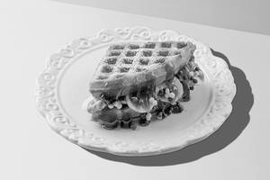 Caramelized Banana Waffle