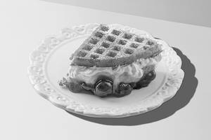 Creamy Strawberry Waffle