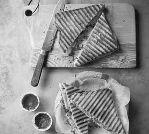 Veg Cutlet Sandwich (Triple Layer )
