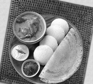 Butter SADA Dosa+4PES idli super tasty (chennai style food)
