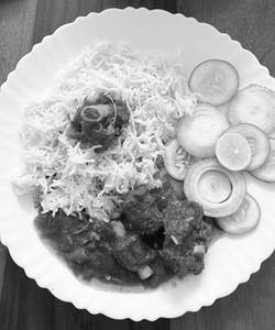 Mutton rogan josh with steam rice