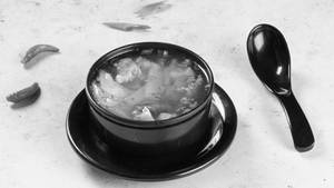 Chicken Burnt Garlic Soup
