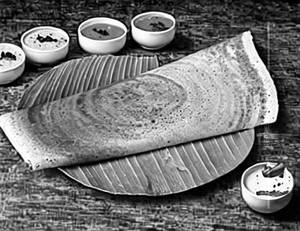Paneer Onion Sada Dosa