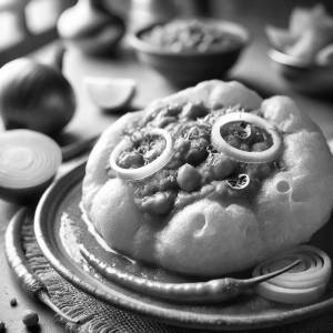 Chole bhature [2 bhature]