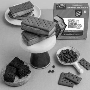 Sandwich Chocolate Brownie Ice Cream [2 Pieces]