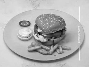 Chicken Tikki Cheese Burger