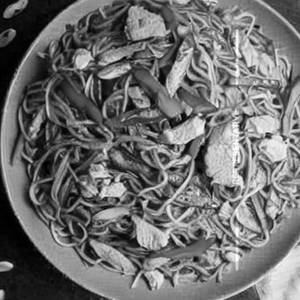 Chicken Pan Fried Noodles