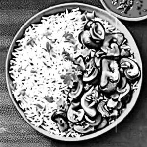 Mushroom Schezwan Rice