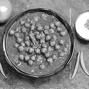 Chickpeas In Black Sesame