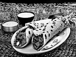 Hariyali Tikka Roll